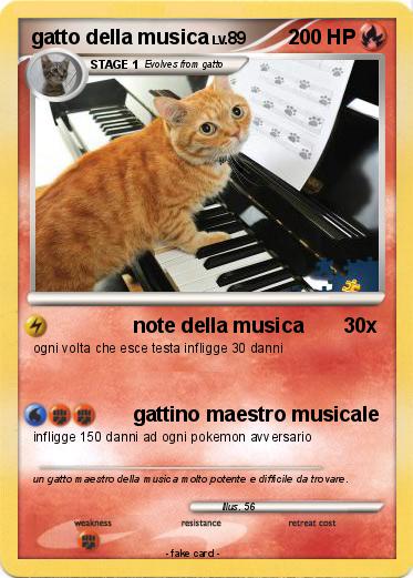 Pokemon gatto della musica