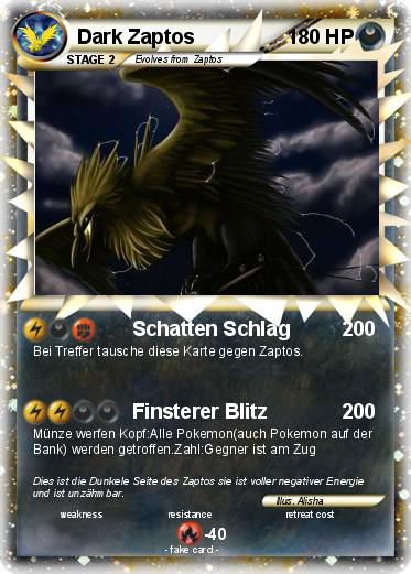 Pokemon Dark Zaptos