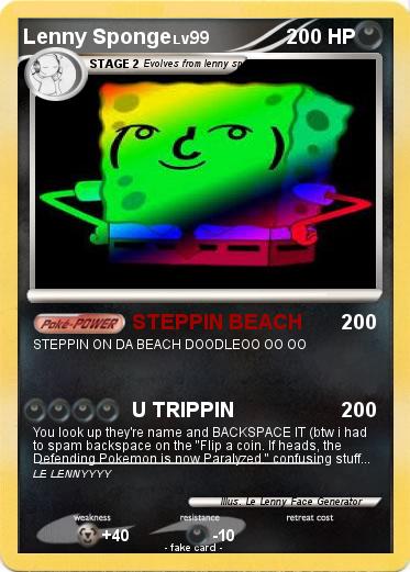 Pokemon Lenny Sponge