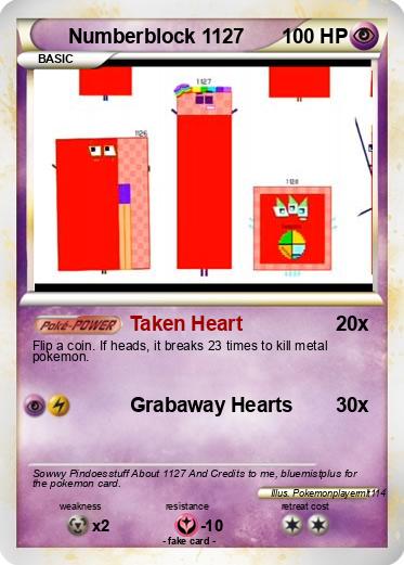 Pokemon Numberblock 1127