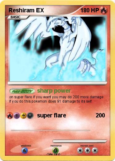Pokemon Reshiram EX