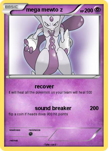 Pokemon mega mewto z