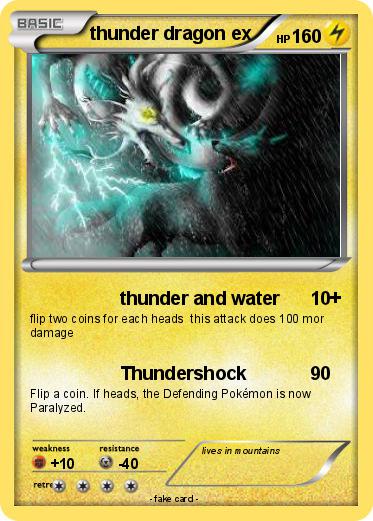 Pokemon thunder dragon ex