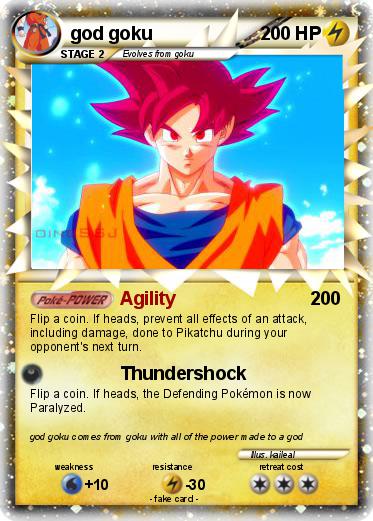 Pokemon god goku