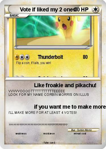 Pokemon Vote if liked my 2 ones!