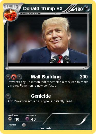 Pokemon Donald Trump EX