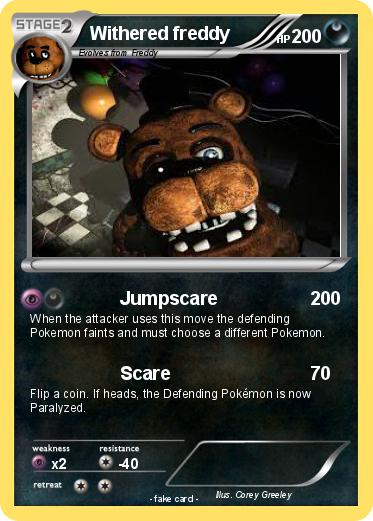 Pokemon Withered freddy