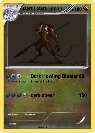 Pokemon Darth Garurumon