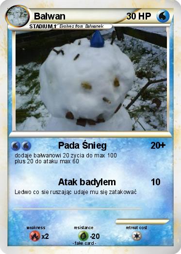 Pokemon Bałwan