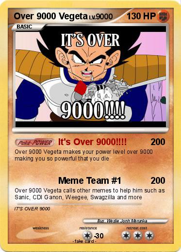 Pokemon Over 9000 Vegeta