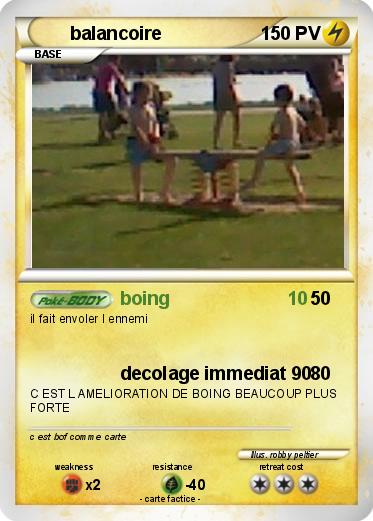 Pokemon balancoire
