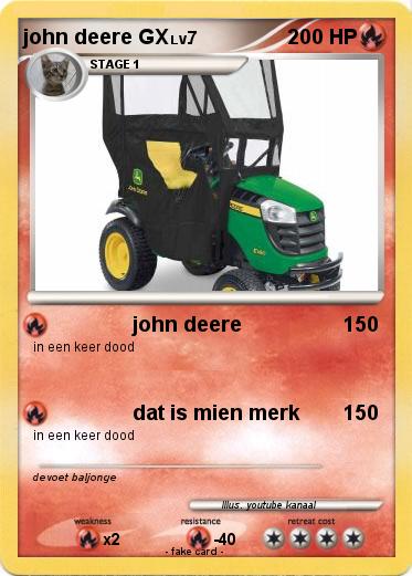 Pokemon john deere GX