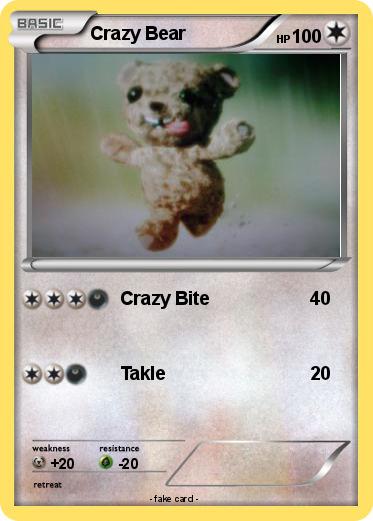 Pokemon Crazy Bear