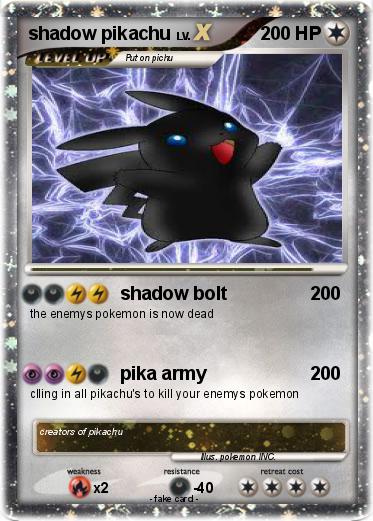 Pokemon shadow pikachu