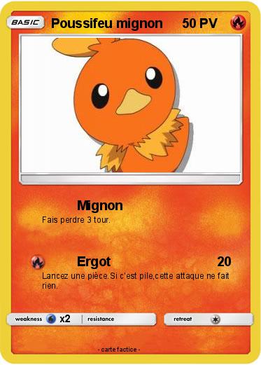 Pokemon Poussifeu mignon