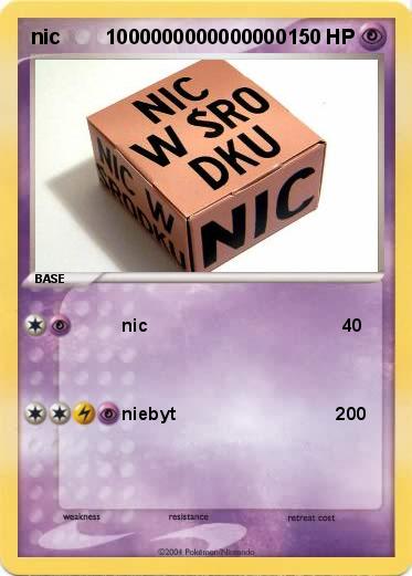 Pokemon nic        1000000000000000