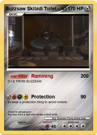 Pokemon Buzzsaw Skibidi Toilet
