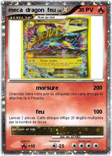 Pokemon meca  dragon  feu