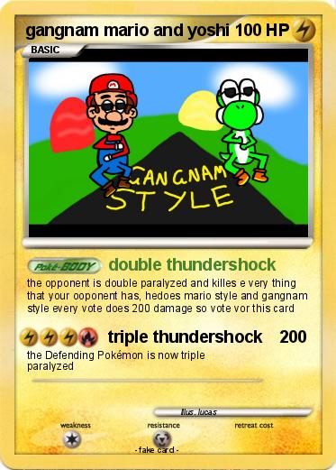 Pokemon gangnam mario and yoshi