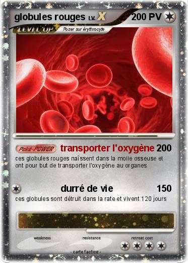 Pokemon globules rouges