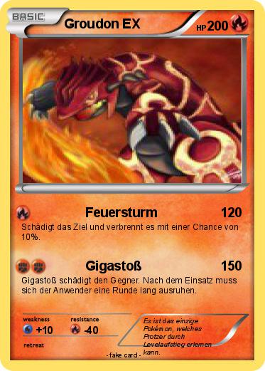 Pokemon Groudon EX