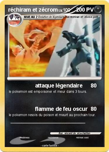 Pokemon réchiram et zécrom
