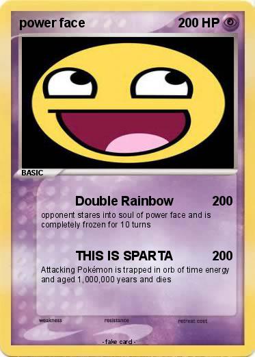 Pokemon power face