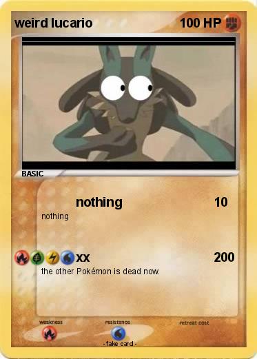 Pokemon weird lucario