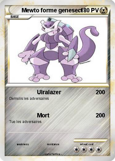 Pokemon Mewto forme genesect