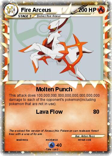 Pokemon Fire Arceus