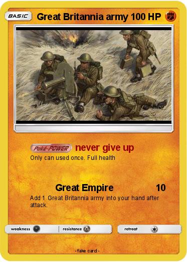 Pokemon Great Britannia army