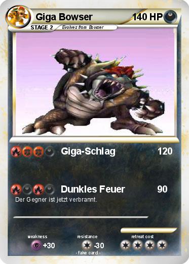 Pokemon Giga Bowser