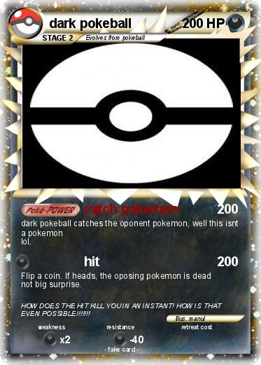 Pokemon dark pokeball