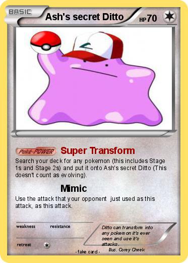 Pokemon Ash's secret Ditto