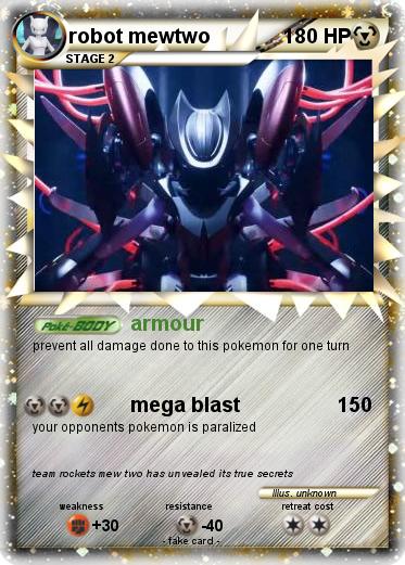 Pokemon robot mewtwo