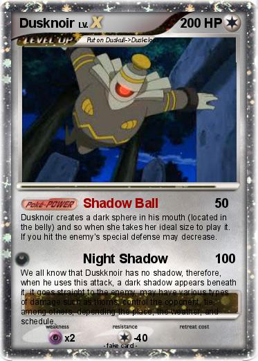 Pokemon Dusknoir