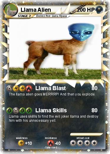 Pokemon Llama Alien