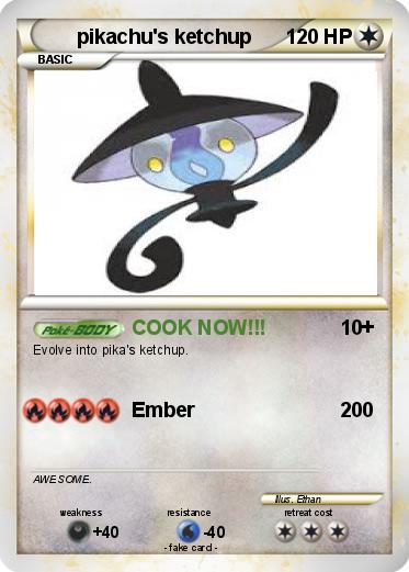 Pokemon pikachu's ketchup