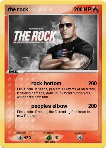 Pokemon the rock