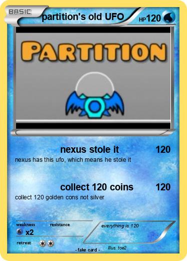Pokemon partition's old UFO