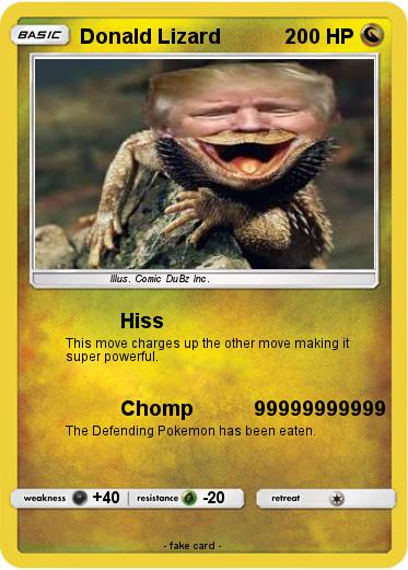 Pokemon Donald Lizard