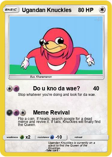 Pokemon Ugandan Knuckles