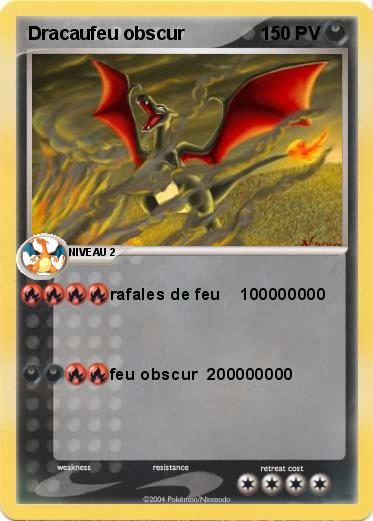 Pokemon Dracaufeu obscur