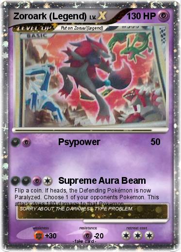 Pokemon Zoroark (Legend)
