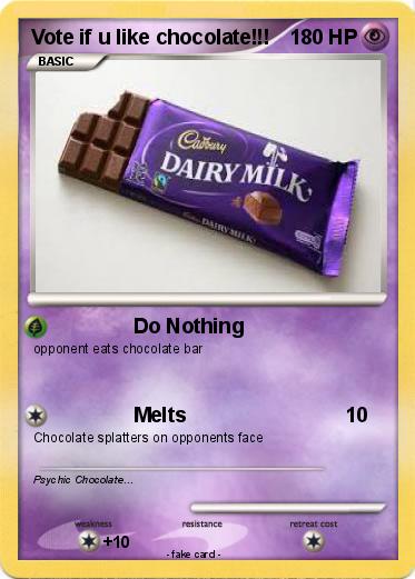 Pokemon Vote if u like chocolate!!!