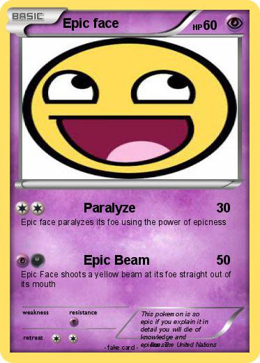 Pokemon Epic face