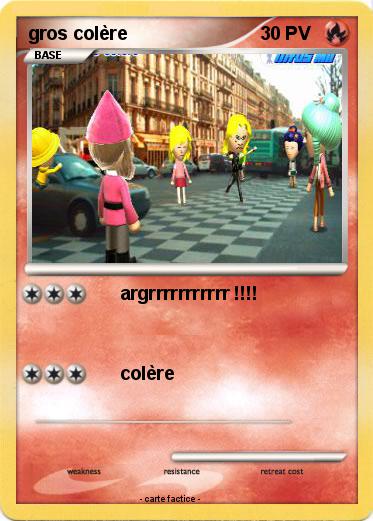 Pokemon gros colère