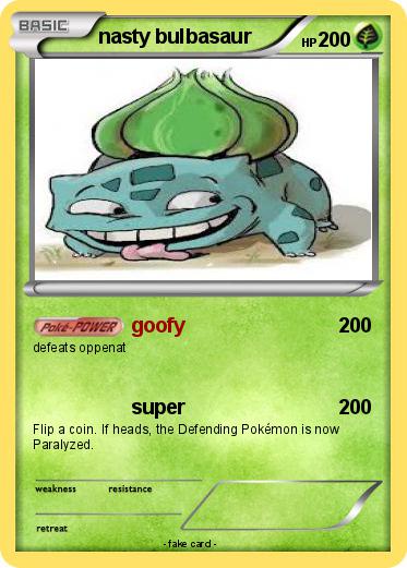 Pokemon nasty bulbasaur