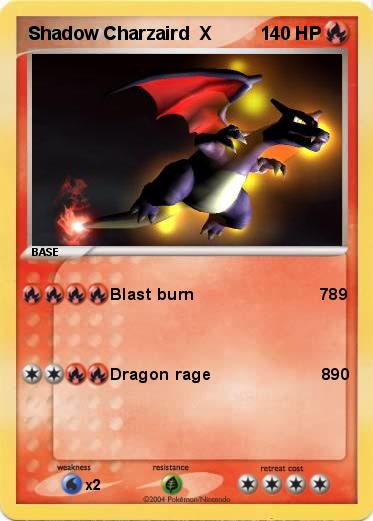 Pokemon Shadow Charzaird  X