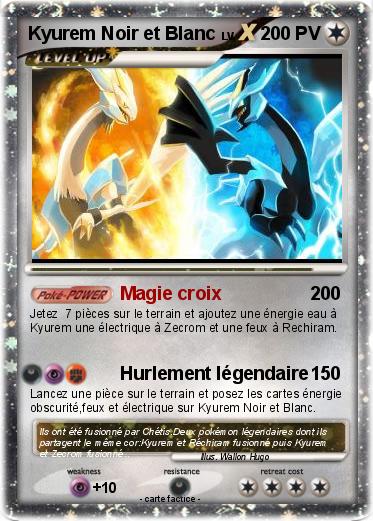 Pokemon Kyurem Noir et Blanc